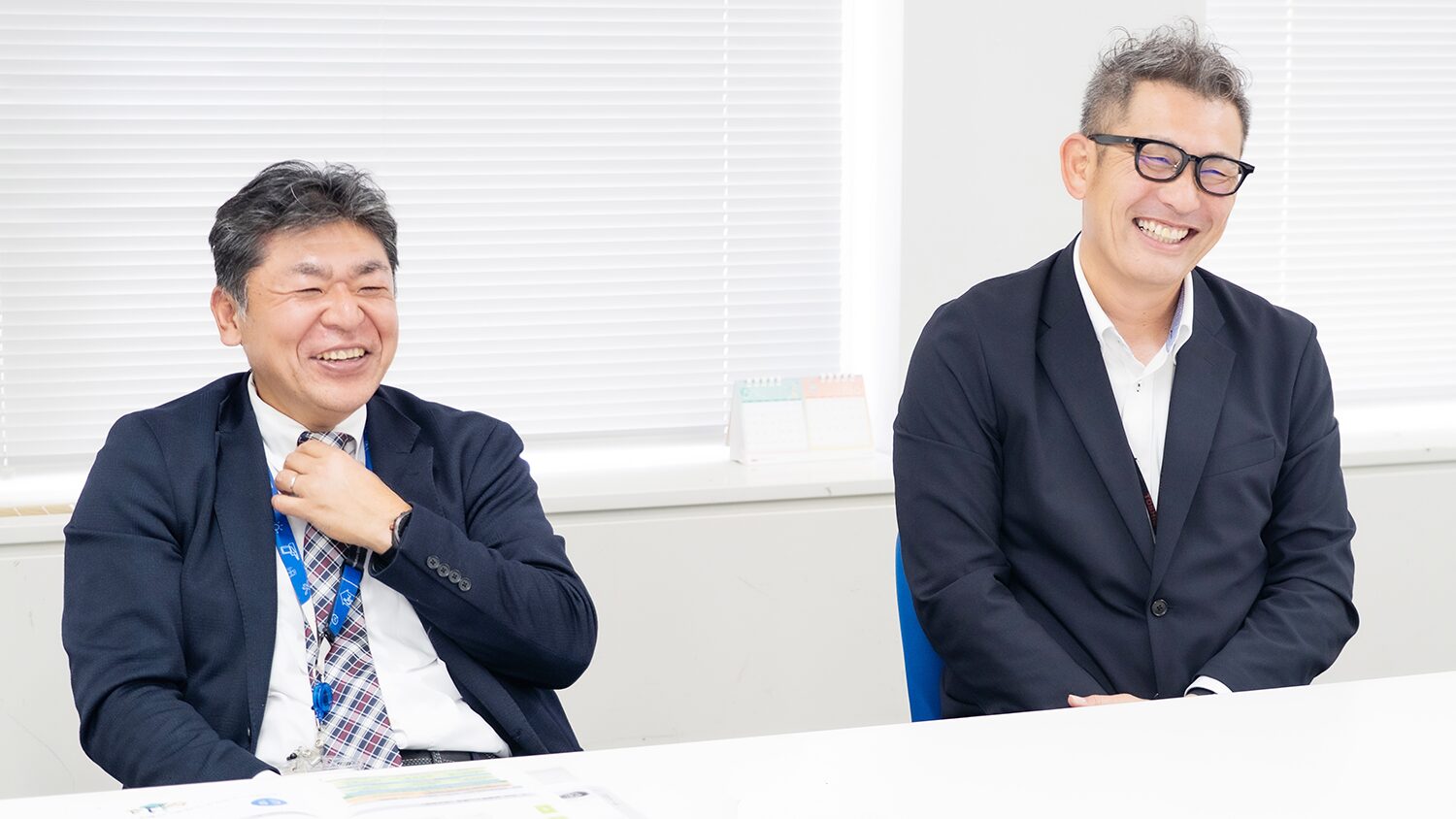 東芝テックソリューションサービス労働組合さんと談笑