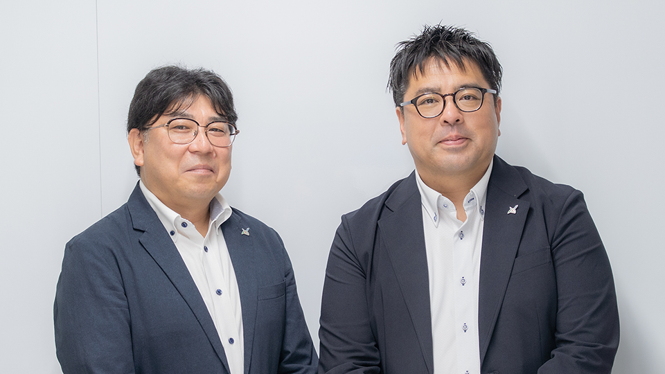 コジマ労働組合さんと談笑
